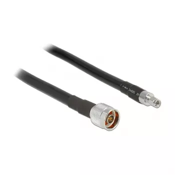 Coaxial Cable DeLOCK 5m RP-SMA CFD400 LLC400 Black