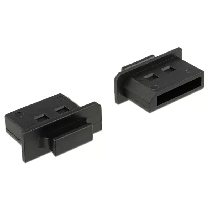 Socket safety cover DeLOCK 64025 Displayport Black