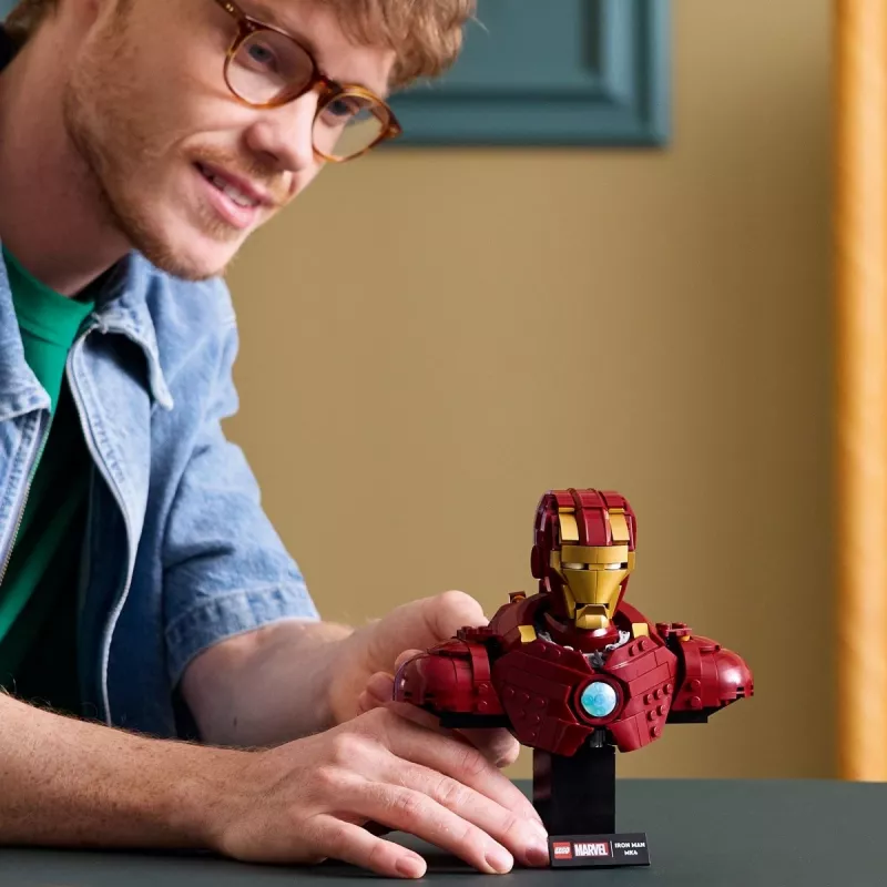 LEGO construction set Marvel Super Heroes Iron Man MK4 3D model, 436 pieces, includes 1 minifigure, for 18+