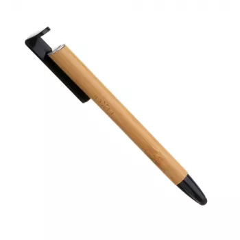 Pen with Stylus and Stand FIXED FIXPEN-BA Bamboo — 3-in-1 pen, touchscreen stylus and integrated desk stand