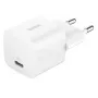 Charger Belkin BoostCharge 25W USB-C PD (Indoor AC) White — for portable gaming consoles, smartphones, tablets