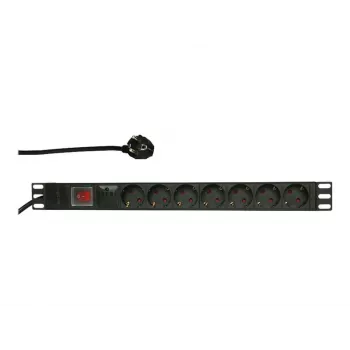Surge Protector LogiLink PDU7C01 Black 7 AC outlets 230 V 2 m