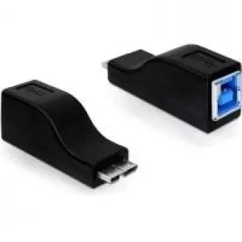 Cable gender changer micro USB-B M USB-B F Black DeLOCK 65216