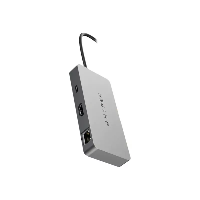 HYPER HDMB2 interface hub USB 3.2 Gen 1 (3.1 Gen 1) Type-C 5000 Mbit/s Stainless steel