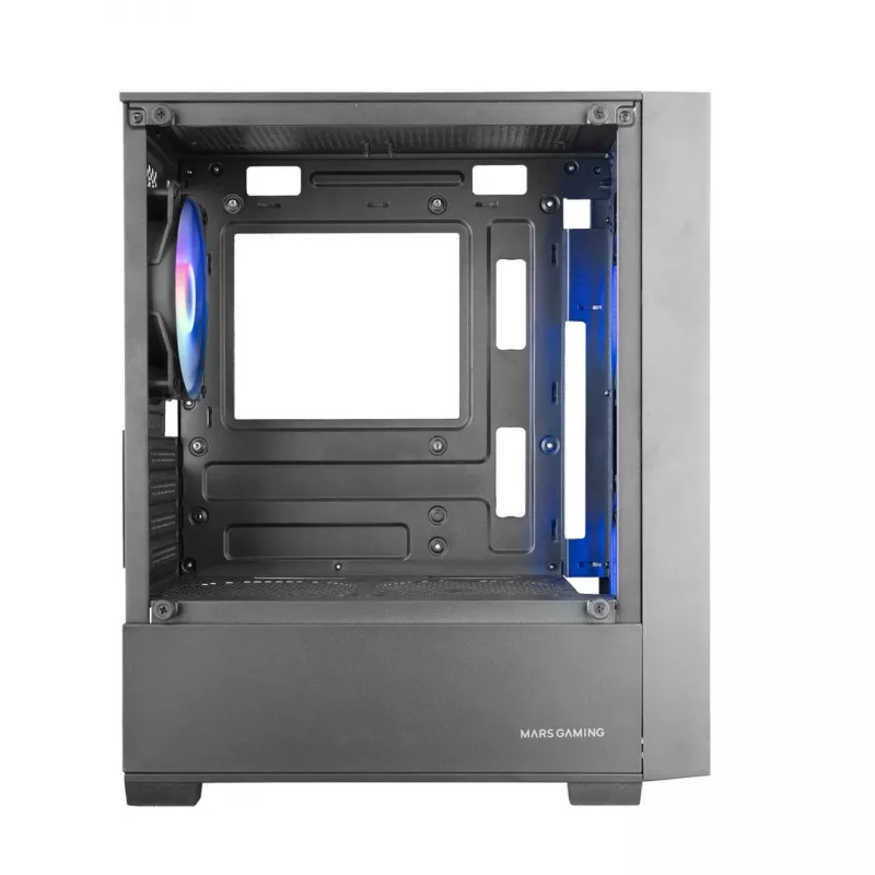 PC Case TACENS Mars Gaming MC-VORTEX Mini Tower Mini-ITX/Micro-ATX Tempered Glass Black, 3x120mm, 27.3 cm GPU, 162 mm CPU cooler