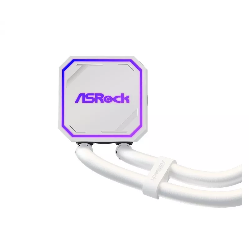 CPU cooler ASROCK Pro 360 ARGB White – 360mm AIO liquid cooler, ARGB lighting, white finish