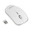 Wireless mouse GEMBIRD MUSW-4B-01-W, ambidextrous, optical 1600 DPI, 4 buttons, RF wireless, white