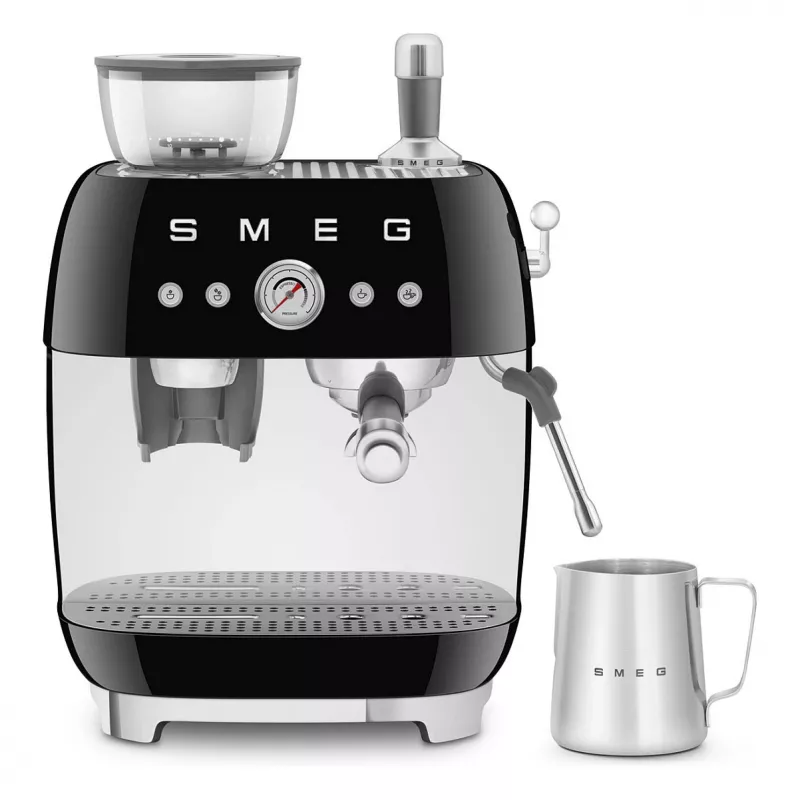 SMEG EGF03BLEU Espresso Machine. Kaffeevollautomat 50s Style. black