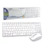 Kit Keyboard and Mouse Esperanza Liberty EK122W, White