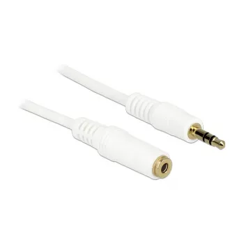 Audio Cable 3.5mm M-F DeLOCK 83767 2m White
