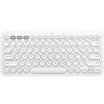 Logitech Multi-Device K380 - Keyboard - Wireless - Bluetooth 3.0 - German - Off-White