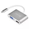 External video adapter SILVERSTONE EP16 USB-C 3.1 with HDMI and VGA outputs