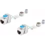 Keystone jack ShiverPeaks BS08-45005-2 Cat 8.1 metal, shielded RJ45 module