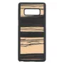 Smartphone case man and wood for Samsung Galaxy Note 8 — white ebony black finish