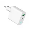 Alimentator Retea 220V GEMBIRD, Universal, 1 X USB Type-C D 20W, 1 X USB-a 3.0 QC 18W, Indicator LED, White