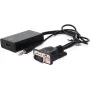 VALUE - HDMI-Adapter - HDMI / VGA / Audio - HDMI (W) to HD-15, stereo mini jack (M) - 15 cm - Black (12.99.3117)