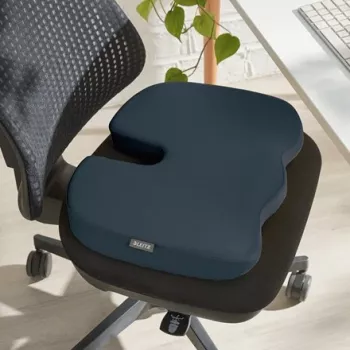 Leitz Ergo Cosy Seat Cushion, Seat cushion, Universal, Grey, Wedge, Monochromatic, Zipper