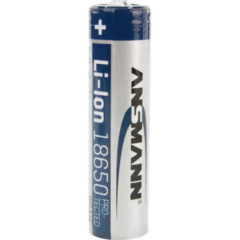 ANSMANN - Battery 18650 - Li-Ion - 2600 mAh - 9,36 Wh - Silver (1307-0000)