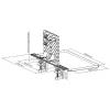 Desk extension shelf NanoRS RS174 — compact monitor/small-item shelf, load capacity 20 kg