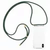 Phone necklace case Lookabe for iPhone X / Xs — gold with green strap