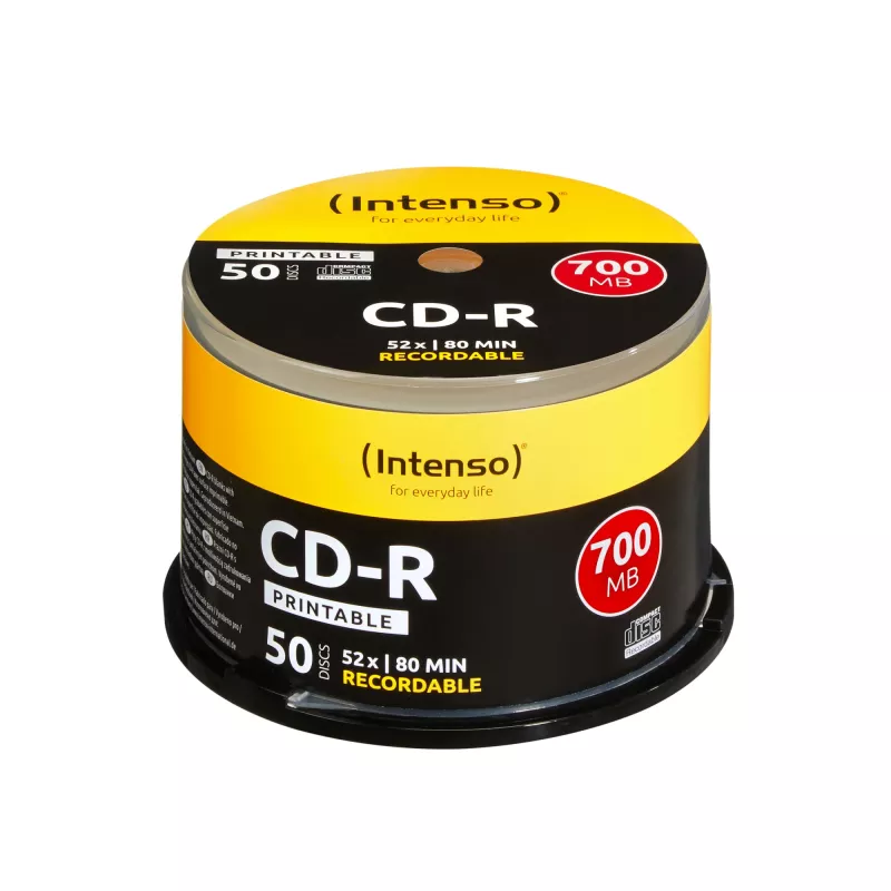CD-R Intenso 1801125 700 MB 52x Printable 50 pcs Spindle