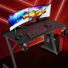 Computer desk Subsonic SA5706 Black Straight PVC 120x60 cm