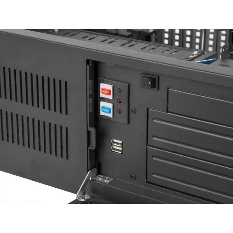 Lanberg SC01-4504-10B Rackmount Server Chassis ATX 450/10 19 inch/4U, Black
