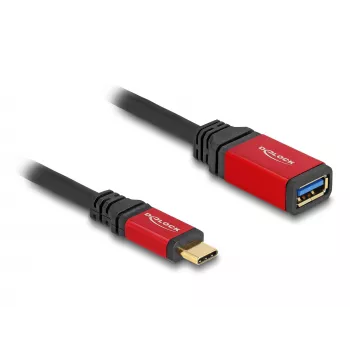 USB Adapter DeLOCK 60172 USB Type-C male to USB Type-A female 10 Gbps 15 cm red metal