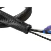 LOGILINK KAB0047 LOGILINK Flexible Cable Organizer with Zipper, Black 2m