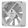 Cooling fan APNX FP1-Q 120 PWM ARGB-WT 120mm, PWM control, ARGB lighting, white frame