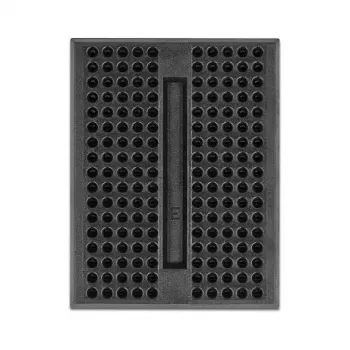 Breadboard DELOCK 18317 — plastic solderless prototyping board, 36×46×10 mm, black