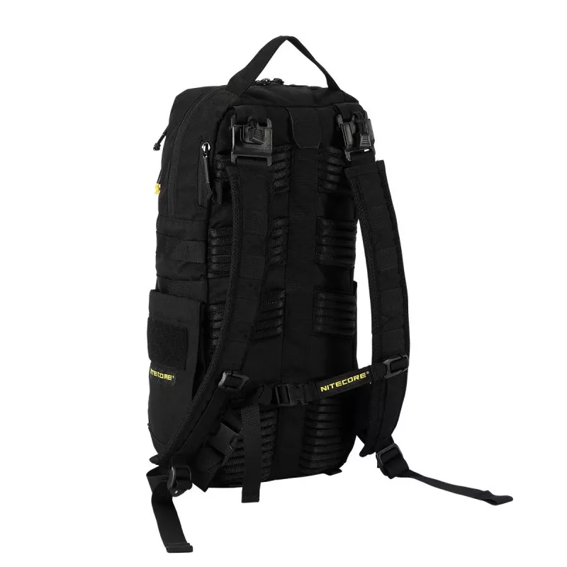 Travel backpack Nitecore BP18 — black nylon/polyester, 240×160×470 mm
