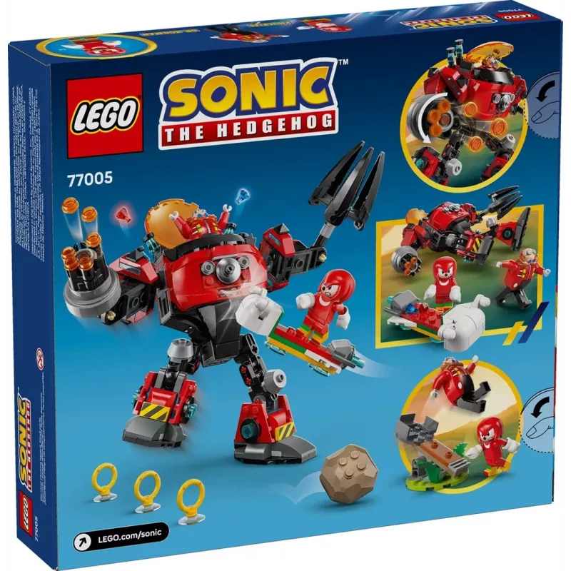LEGO Construction Toy set Sonic the Hedgehog 77005 Knuckles vs Dr Eggman Egg Crusher Mech, 350 pcs, age 8+