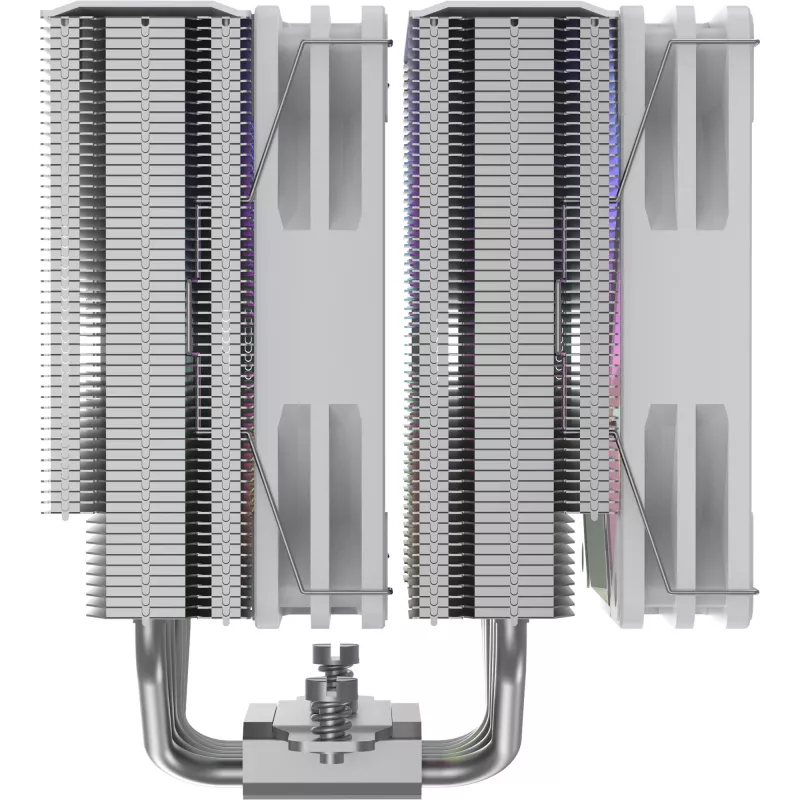 CPU cooler Silentware Titan RGB White, dual-tower air cooler, 265W TDP, 2×120mm PWM ARGB fans