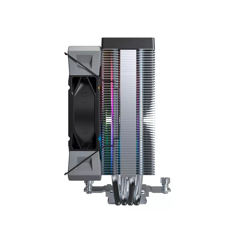 Air cooler Montech NX400 ARGB, 120 mm fan, FDB, 800–1950 RPM, TDP 270 W, Black