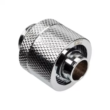 Alphacool Eiszapfen Connector straight G1/4 inch AG to 16/10mm - chrome Silver