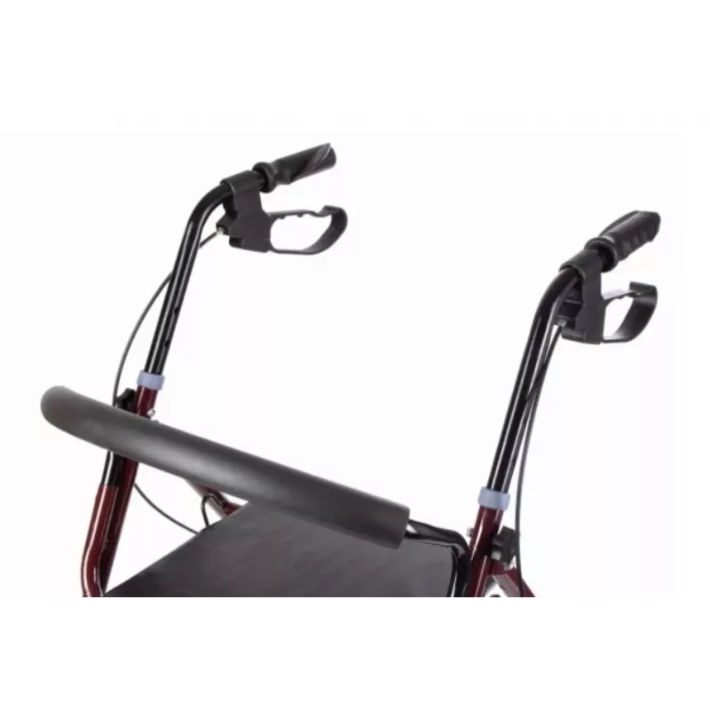 Four-wheel walker with seat function