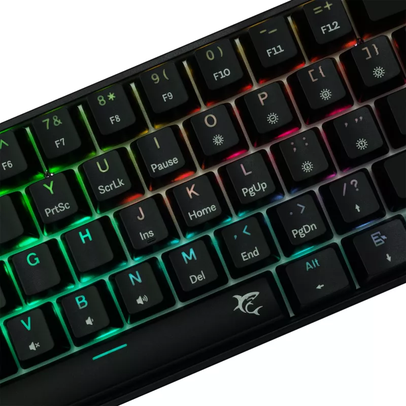 Mechanical keyboard White Shark Shinobi-2 Black US layout with Brown switches