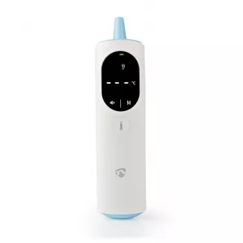 Nedis BTHTIR10WT digital body thermometer Remote sensing thermometer White Ear, Forehead Sensor
