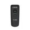 Handheld barcode reader Zebra CS60 1D/2D LED Wireless IP65 Black, Bluetooth/USB, 100 m range, 83 g