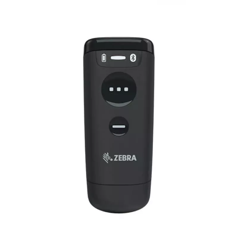 Handheld barcode reader Zebra CS60 1D/2D LED Wireless IP65 Black, Bluetooth/USB, 100 m range, 83 g