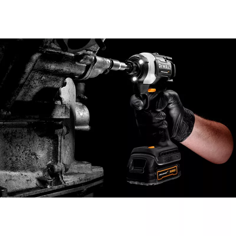 Cordless Impact Wrench DCF85ME2GT, 18Volt, 1/4, in McLaren design Grey/black, 2x POWERSTACK Li-Ion-Battery 1,7 Ah, in T STAK Box