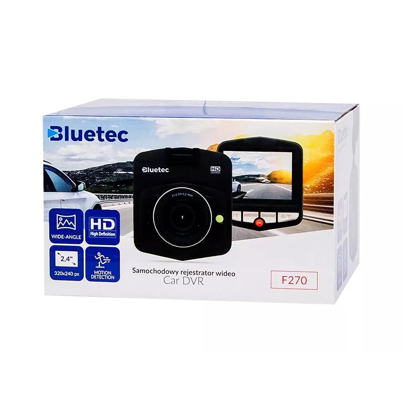 Car DVR BLOW Video Recorder DVR F270, 2.7 inch display, 720p, MicroSD up to 32 GB, Li-Ion battery, AVI, JPEG