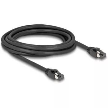 DeLOCK RJ45 Network Cable Cat.8.1 S/FTP 3 m 40 Gbps Black