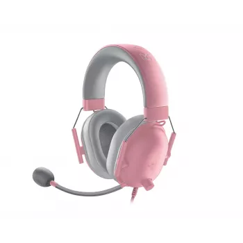 Headset Razer Blackshark V2 X wired binaural gaming headset, 3.5mm, virtual 7.1, 32Ω, foam ear pads, pink