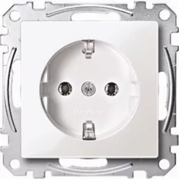 Socket-outlet Merten MEG2301-0419 CEE 7/3, white, thermoplastic, 250 V 16 A