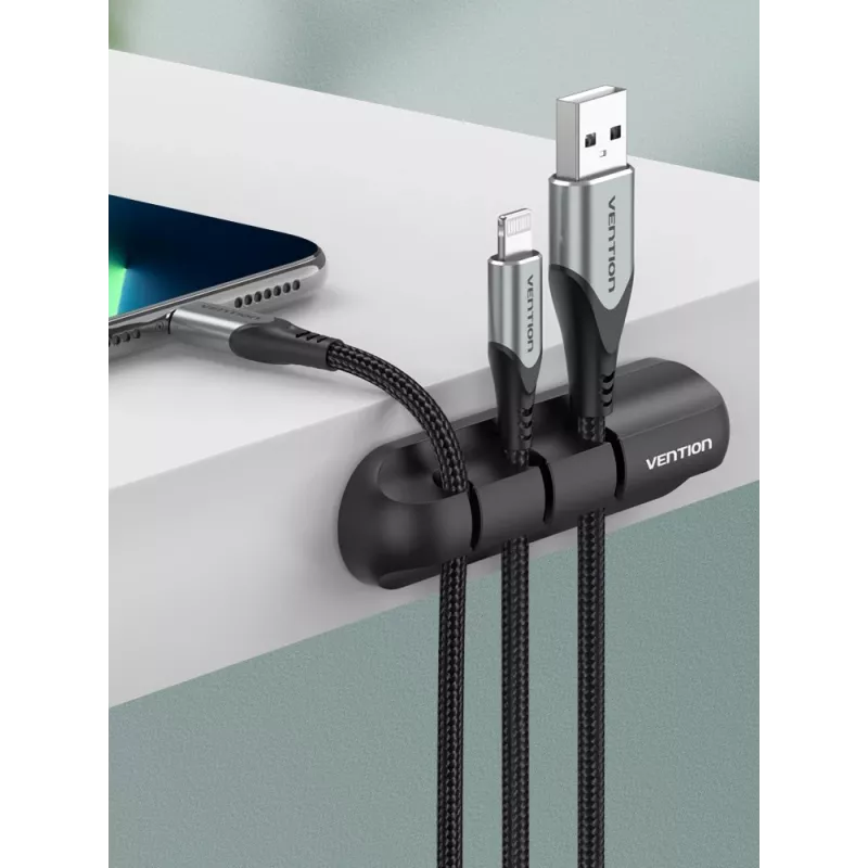 Vention 5 Ports Desktop Cable Manager Black