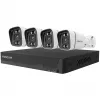 Foscam FNA108E-B4-2T Video Surveillance System White 4x 4K PoE Bullet Camera, 1x 8-Channel NVR
