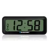 BLAUPUNKT electronic accessory CL04BK — black compact clock with thermometer, wetness indicator, calendar, alarm, snooze, AAA battery