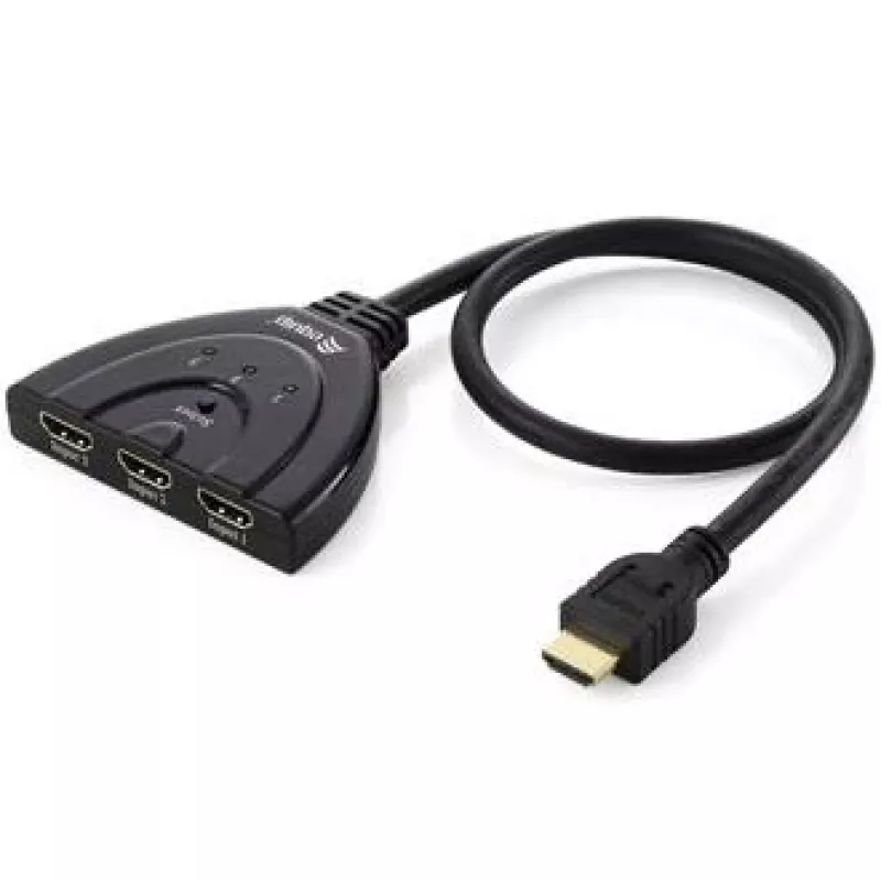 Equip 3x1 HDMI Switch, 1920 x 1080 pixels, Full HD, Black